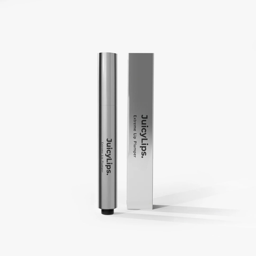 JuicyLips Extreme Lip Plumper – Produkt und Verpackung auf weißem Hintergrund