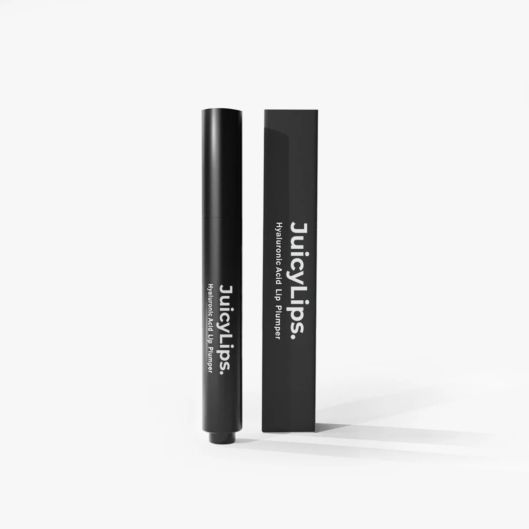 Vorher-Nachher-Vergleich mit JuicyLips Korean Lip Plumper – sichtbar vollere, definierte Lippen